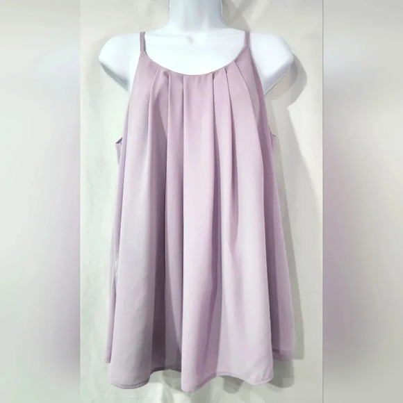 Zenana Outfitters Women's Camisole Top Size Small Lavender Strappy Coquette - Picture 1 of 6
